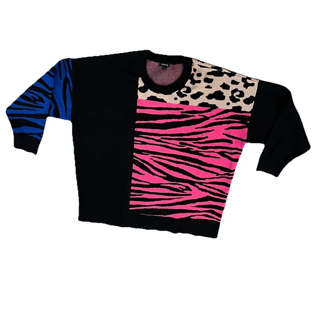 Torrid Women’s Sweater 3X Animal Print Colorblock